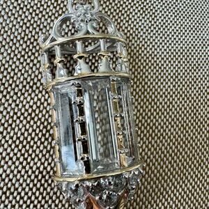 Gems En Vogue Michael Valitutti PARIS Silver and 18k Gold Crystal Pendant